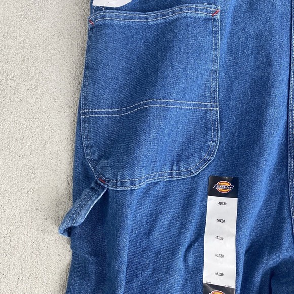 Dickies Jeans Dickie Denim Overalls Indigo Bib Triple Needle Stich
